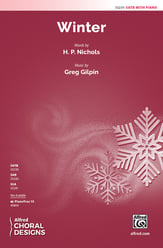 Winter SATB choral sheet music cover